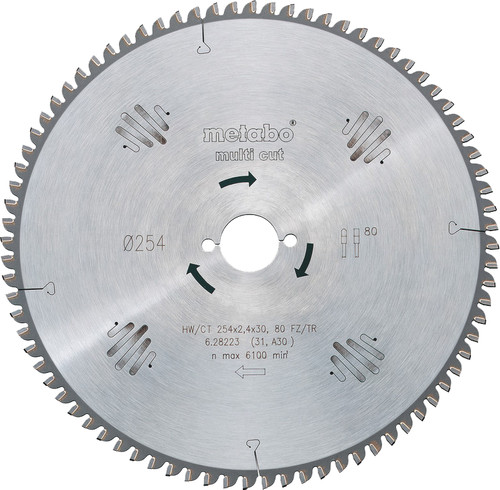 Metabo Saw blade Multi Cut 305x30x2.8mm 96T Main Image