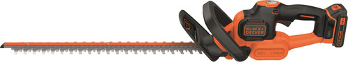 Black Decker GTC18452PCB Accu-heggenschaar (met antiblokkeerfunctie en hoog bedieningscomfort, 18 mm snijdikte, 18 V, 45 cm zaagbladlengte, zonder accu en oplader