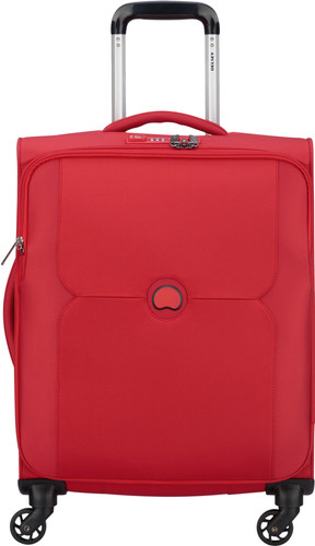 delsey red suitcase