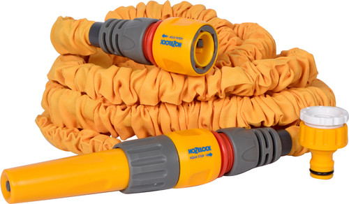 Tuyau D'Arrosage Extensible Hozelock Superhoze 15 M - Jaune, Compact, Anti-Nœuds