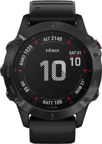 Garmin Fenix 6 Pro - Zwart - 47 mm - Coolblue - Voor 23.59u, morgen in huis