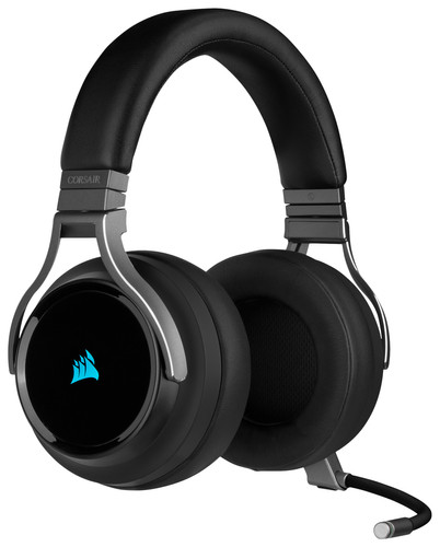 Casque réducteur de bruit gaming sans fil avec micro Corsair Virtuoso SE -  Gris