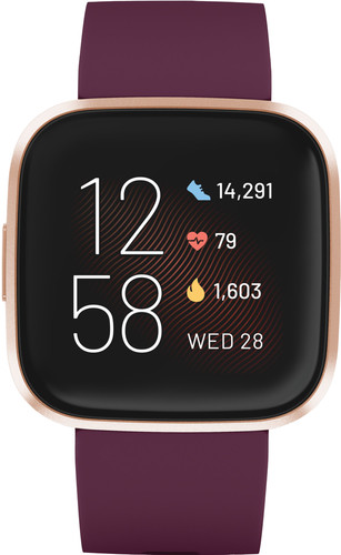 burgundy fitbit versa band