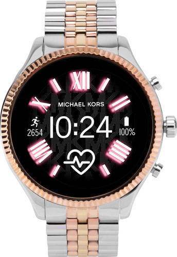 michael kors watch silver and rose gold