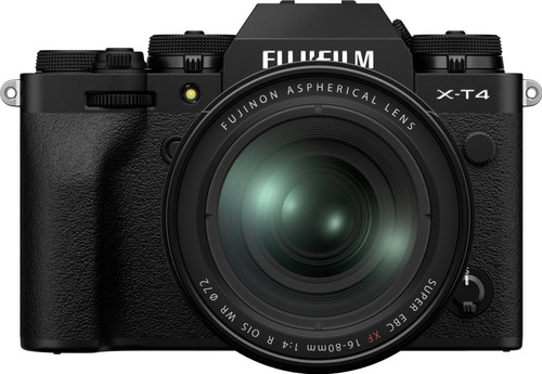 Fujifilm X-T4 Zwart + XF 16-80mm f/4 R OIS WR Main Image