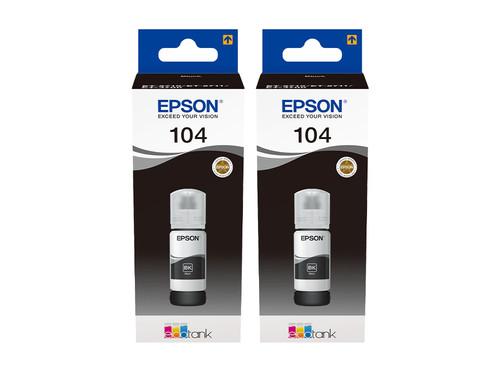 Epson 104 Bouteilles d'Encre Noir Lot de 2 Main Image