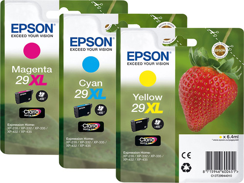 Epson 29XL Cartouches 3 Couleurs Pack Combiné Main Image