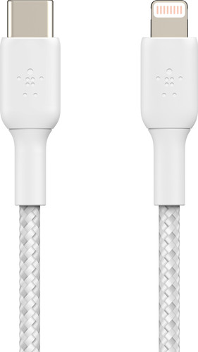 Belkin Câble USB-C vers Lightning 1 m Blanc Nylon Main Image