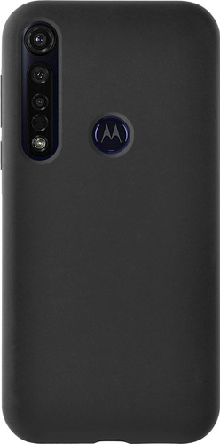Azuri Motorola Moto G8 Plus Back Cover Siliconen Zwart Main Image