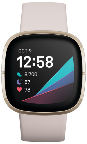 fitbit sense lunar white