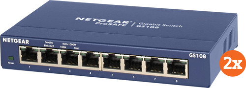 Netgear GS108 Duo Pack Main Image