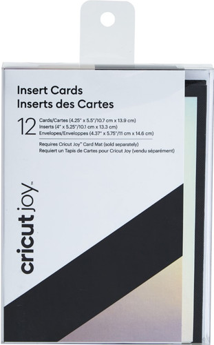 Cricut Joy Cartes à insérer Pack de douze Noir/Holographique Main Image