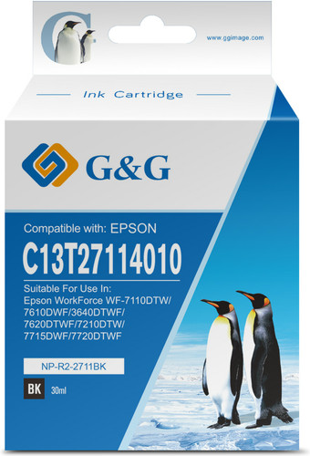 G&G 27XL Cartridge Zwar - Coolblue - Voor 23.59u, morgen in huis