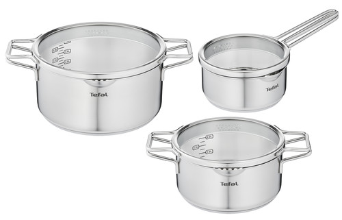 Tefal Ingenio Natural Force stoofpan, 24 cm, stapelbaar, anti-aanbaklaag, inductie, vervaardigd in Frankrijk L3963502