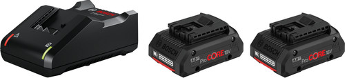 Bosch Professional 18V 4.0Ah Battery (2x) + Charger Main Image