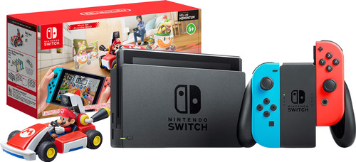 Nintendo Switch Red/Blue + Mario Kart Live: Circuit - Mario Set Coolblue - Before 23:59, delivered tomorrow