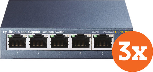 TP-Link TL-SG105 3-Pack Main Image