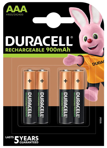 Twee graden zwaard kogel Duracell Recharge Ultra AAA-batterijen 4 stuks - Coolblue - Voor 23.59u,  morgen in huis