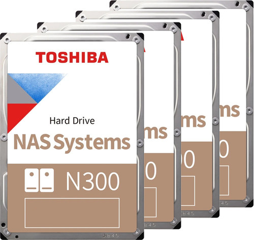 Toshiba N300 NAS Hard Drive 12TB (256MB) 4-Pack Main Image