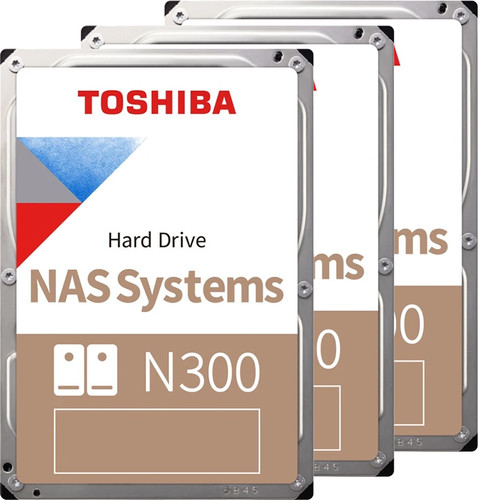 Toshiba N300 NAS Hard Drive 12TB (256MB) 3-Pack Main Image