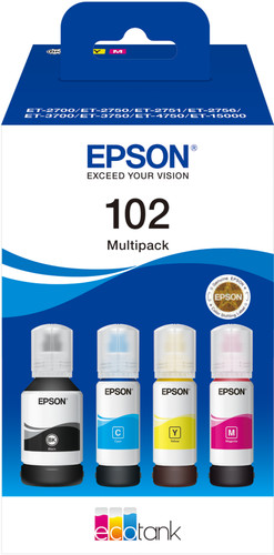 Epson 102 Ink Bottles Combo Pack Color Main Image