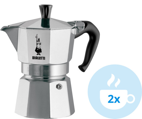 Bialetti Moka Express 2 Tasses - Coolblue - avant 23:59, demain chez vous