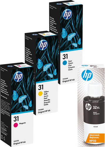 HP 32XL + HP31 Ink Bottles Combo Pack Main Image