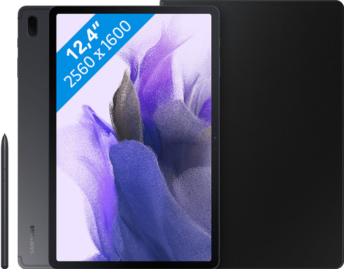 Samsung Galaxy Tab S7 FE 64GB Wifi Zwart + Samsung Book Case Zwart Main Image