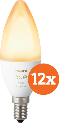 Philips Hue White Ambiance E14 12-Pack Main Image