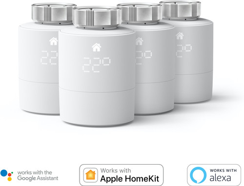 Tado Tête Thermostatique Connectée Extension Lot de 4 - Coolblue - avant  23:59, demain chez vous