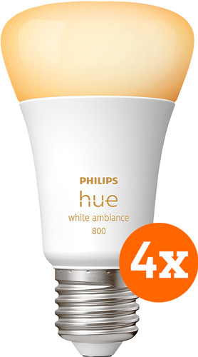 Philips Hue White Ambiance E27 Bluetooth 4-Pack Main Image