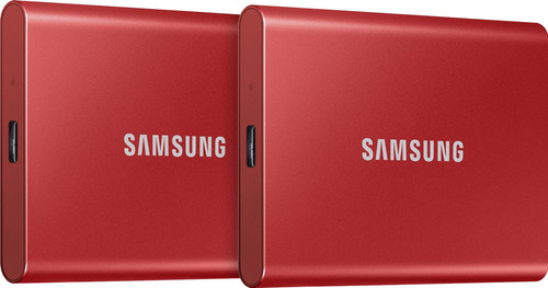 Samsung T7 Portable SSD 2 To Rouge - Lot de 2 Main Image