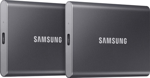 Samsung T7 Portable SSD 1 To Gris - Lot de 2 Main Image