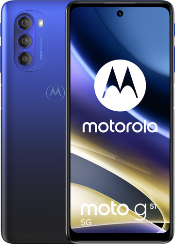 Integraal buste deken Motorola Moto G51 128GB Blauw 5G - Coolblue - Voor 23.59u, morgen in huis
