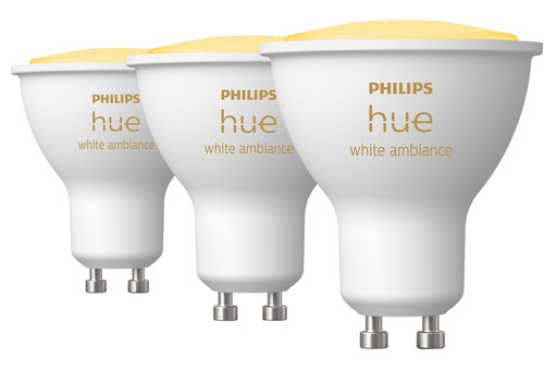 Glass,Synthetics & Metal Philips Hue white ambiance GU10 at best