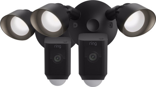 Ring Floodlight Cam Wired Plus Noir Lot de 2 Main Image