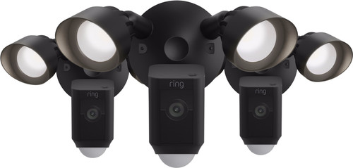 Ring Floodlight Cam Wired Plus Noir Lot de 3 Main Image