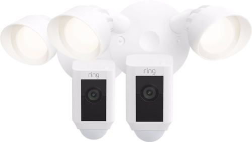 Ring Floodlight Cam Wired Plus Blanc Lot de 2 Main Image