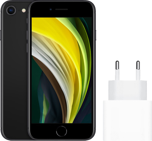 Apple iPhone SE 64GB Zwart + Apple Usb C Oplader 20W Main Image