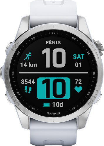 Garmin Fenix 7S Silver/White 42mm Main Image