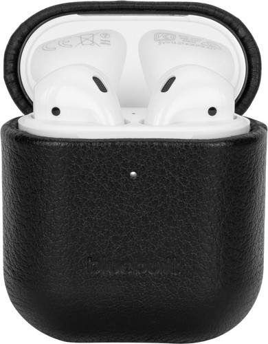 BlueBuilt Étui pour AirPods Gen 1/2 Cuir Noir Main Image