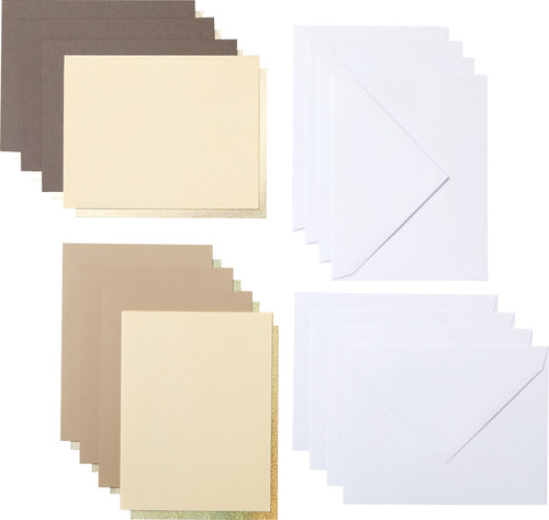 Cricut Cut-Away Cards Neutrals A2 (10,8 cm x 14 cm) 8-pack Main Image