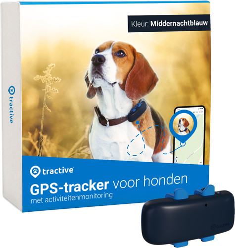 Tractive Tracker GPS Chien Bleu Foncé - Coolblue - avant 23:59
