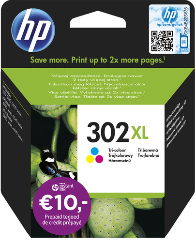 HP 302XL Cartridge Color Main Image