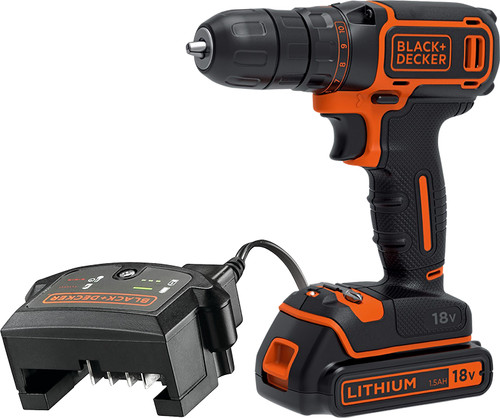 Perceuse-visseuse 18 V Li-ion BLACK+DECKER BDCDC18B-QW