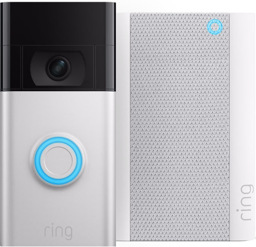 Ring Video Doorbell Gen. 2 Nikkel + Chime Pro Main Image