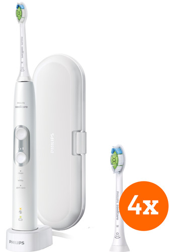 Philips Sonicare ProtectiveClean 6100 HX6877/28 + Optimal White brossettes (4 pièces) Main Image