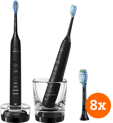 Philips DiamondClean 9000 HX9914/54 duopack + Premium Plaque Defense opzetborstels 8 stuks Main Image