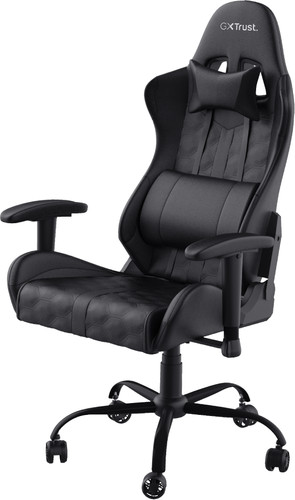 Trust Chaise Gaming Ergonomique Et Réglable Resto - Blanche - PC