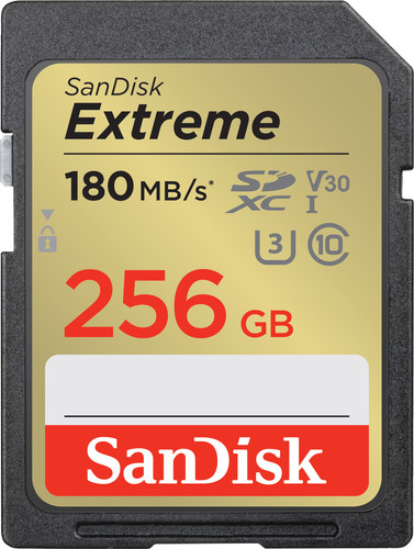 SanDisk SDXC Extreme 256GB 180MB/s Main Image